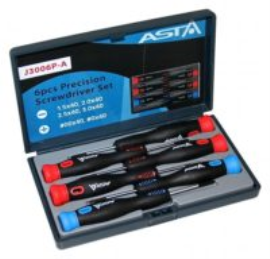 Odvijači mikroelektroničarski u garnituri ravni i krstasti ASTA